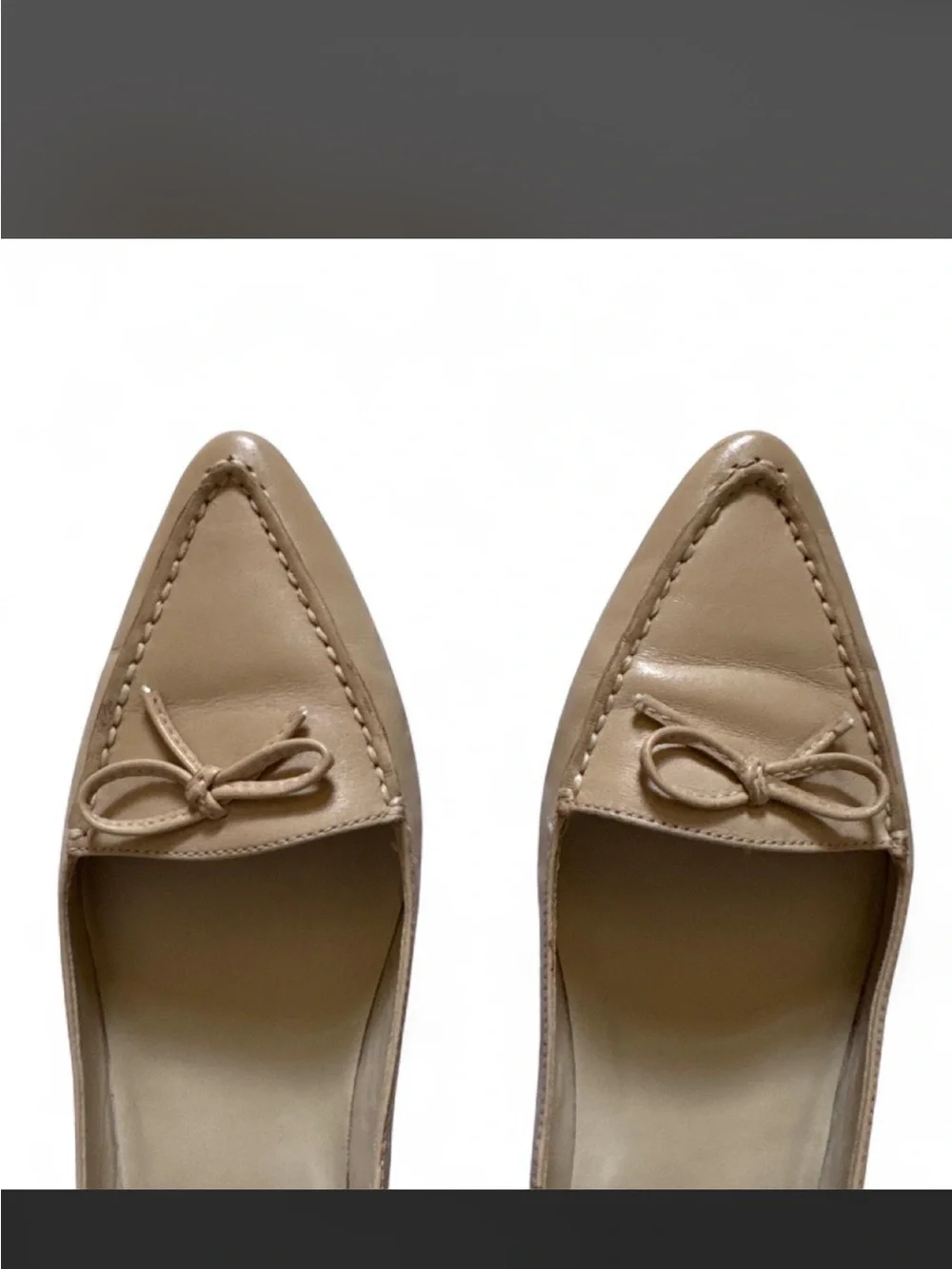 BCBG Classic Beige Pointed-Toe Women’s Flats